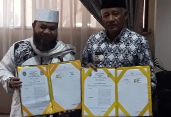 Wali Kota Bengkului Helmi Hasan Dan Bupati Sleman Sri Purnomo Teken MoU 