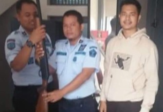 Satintelkam Polres Tegal Cek Senjata Api Lapas