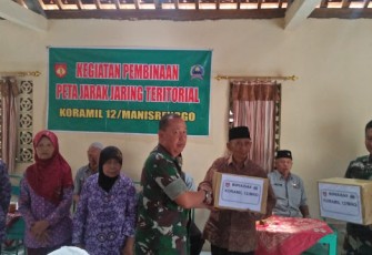 Koramil 12/Manisrenggo Lakukan Pembinaan Peta Jarak Jaring Teritorial
