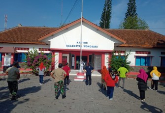 Senam Bersama Lintas Sektoral Dengan Koramil Wonosari