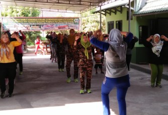 Persit Wonosari Jaga Kebugaran Dan Pererat Kebersamaan   