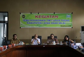 Temu Koordinasi Tim Gugus Tugas Kabupaten Layak Anak 