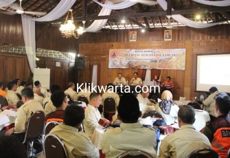 Suasana Rakor Geladi Lapangan Bencana Tsunami 