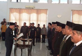 Wakil Bupati Bengkulu Utara Arie Septia Adinata Bacakan Surat Keputusan Mutasi 