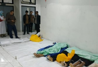 Para korban tewas yang telah dievakuasi ke RS Besemah Kota Pagaralam