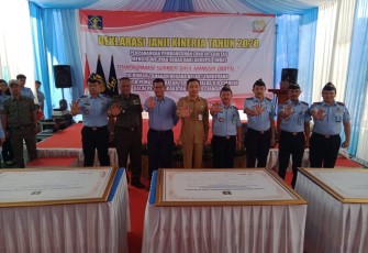 Kasdim 0510/Trs Deklarasi Pencanangan Zona Integritas di Rutan Jambe