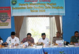 Wakil Wali Kota Bengkulu Dedy Wahyudi Hadiri Musyawarah Rencana Pembangunan Tingkat Kecamatan di Kecamatan Ratu Samban 