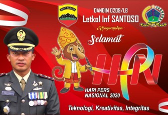 Dandim 0209/LB Letkol Inf Santoso