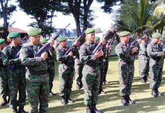 Kodim 1310/Bitung Latihan PBB di Minggu Militer