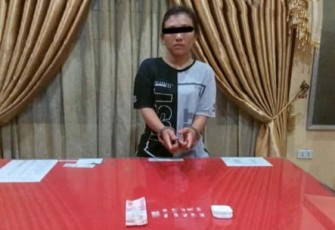 Pelaku dan barang bukti saat diamankan