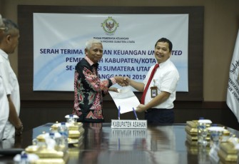 Bupati Asahan Serahkan LKPD 2019 ke BPK RI Perwakilan Sumut 