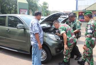 Kodim 0507/Bekasi Sambut Paldam Jaya dalam Pengecekan Kendaraan Hibah