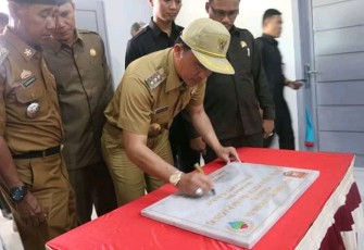 Bupati Lambar Resmikan GSG dan Hadiri Musrenban Kecamatan BNS