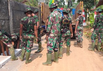 Sasaran Pembuatan Saluran Air Program TMMD Capai 31 Persen