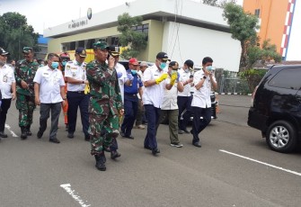 4 Pilar Jaktim Sterilisasi Penyemprotan Chemical Disinfectan di Area Bandara Halim PK
