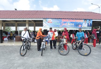 Bupati Bersama Unsur Forkopimda Asahan Lepas Gerak Jalan Santai