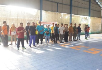 Babinsa Amankan Pertandingan Olah Raga Futsal Antar RW Sepanjang Tahun Kelurahan Kalideres