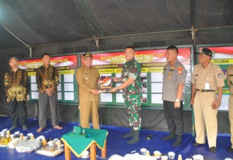 Kapendam Jaya Apresiasi Kegiatan Pelaksanaan Kegiatan Fisik TMMD Ke-107