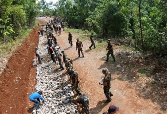 Dandim Depok: TMMD Sebagai Pemecah Kesulitan Sosial Serta Mensejahterakan Rakyat