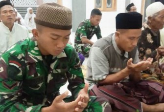 Masjid Desa Pantirejo Pekalongan Makin Ramai Dengan Adanya Satgas TMMD