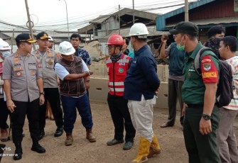 Babinsa Dampingi Kapolres Cek Lokasi