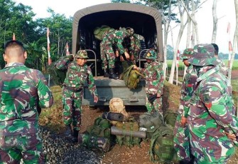 Anggota Satgas TMMD Reguler Pekalongan Mulai Datang Ke Pantirejo