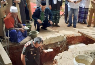 Danramil 01/Kranji Hadiri Acara Peletakan Batu Pertama Pembangunan Gedung MUI 