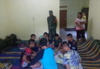 Satgas TMMD Serma Sahat Sitinjak Ajak Masyarakat Tidak Gentar Hadapi Virus Corona