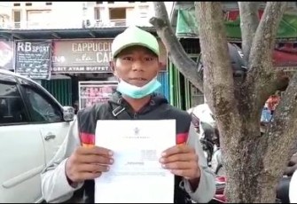 Salah Satu Juru Parkir Yang Ada di Kota Bengkulu 