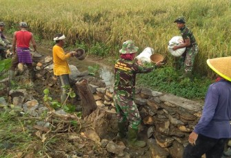 Satgas TMMD Rasakan Perjuangan Kaum Tani