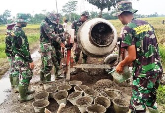 Bukti Semangat Satgas TMMD Reguler Pekalongan Terus Terjaga