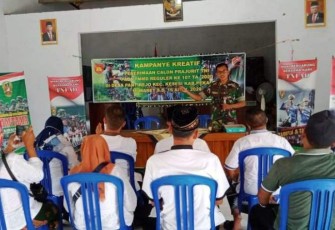 Inilah Materi Kampanye Kreatif Rekrutmen TNI-AD di Lokasi TMMD Reguler Pekalongan