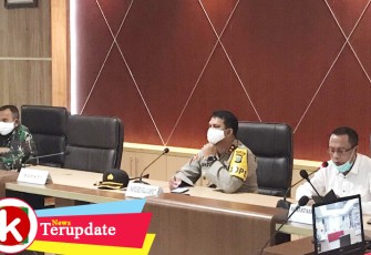 Video Conference Rakor Penanganan dan Pencegahan Covid-19 Se-Papua Barat