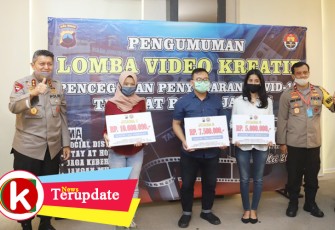 Polda Jawa Tengah Umumkan para pemenang Lomba Video Kreatif Pencegahan Covid-19 di Mapolda Jawa Tengah