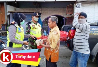 Begini Cara TNI-Polri Tanjung Brebes Ajak Masyarakat Pakai Masker dan Perlakukan ODGJ