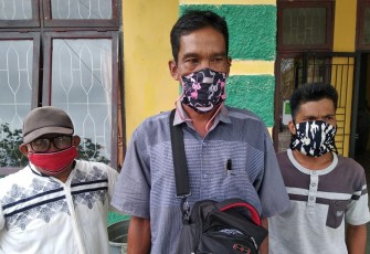 M.Sabir bersama calom BPKamp Rantau Gedang terpilih lainnya.