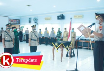 Kapolres Batang Pimpin Upacara Sertijab Kapolsek Subah