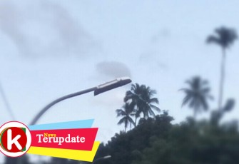 Salah satu lampu PJU yang padam