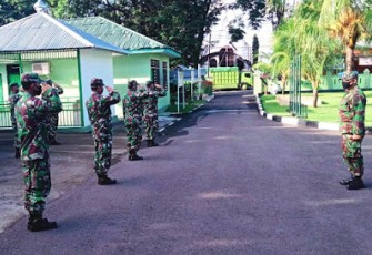 Personel Makodim 1310/Bitung Latihan PBB dan PPM