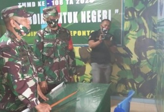 Danrem 141/Toddopuli mengunjungi lokasi TMMD ke-108 Kodim 1425/Jeneponto
