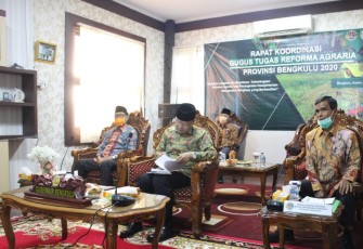 Rapat Koordinasi Gugus Tugas Reforma Agraria Provinsi Bengkulu