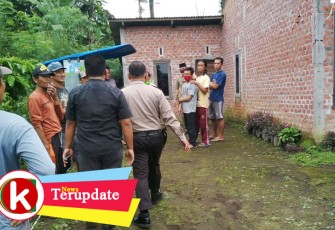 Pasca ditemukan aparat kepolisian setempat mendatangi kediaman korban