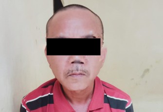 Tersangka saat diamankan
