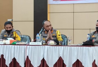 Kapolres Lhokseumawe AKBP Eko Hartanto saat gelar silaturahmi