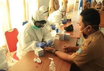 Pelaksanaan Rapid Test ASN Dilingkungan Setdakab Bengkulu Utara 