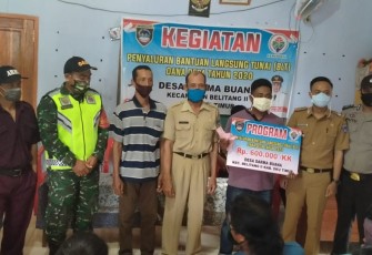 Penyaluran bantuan