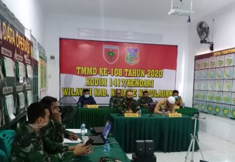 Dandim Bersama Forkopimda Konkep saat Rakornis TMMD ke-108