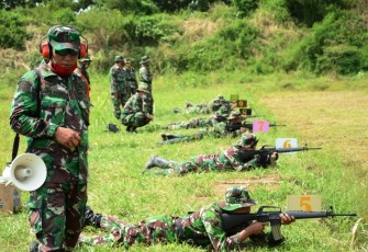 Protokol Kesehatan Covid-19 Tetap Diterapkan di Lapangan Tembak Brebes