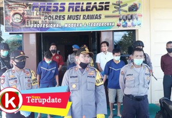 Polres Musi Rawas saat gelar press release