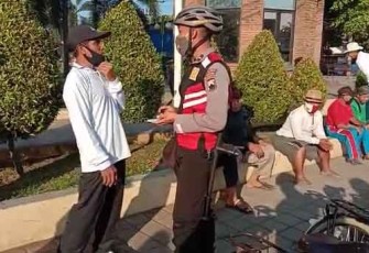 Satuan Sabhara Polres Batang Sebarkan Pesan Kamtibmas
